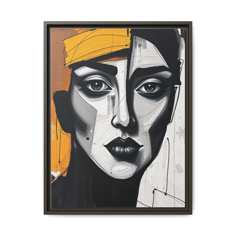 Canvas Print - Abstract Cubist Woman Portrait - Image 62