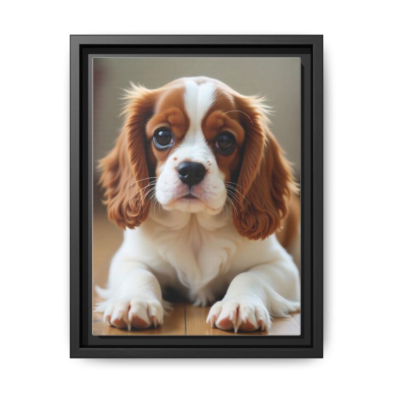 A beautifully detailed canvas print of a Cavalier King Charles Spaniel" - Image 6