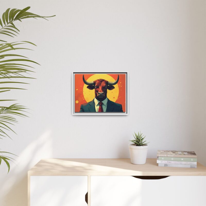 Matte Canvas, Framed Bullish Ambition - Image 60