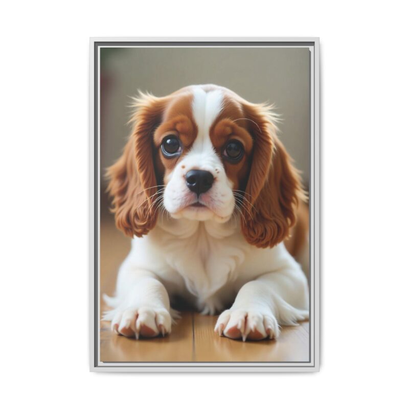 A beautifully detailed canvas print of a Cavalier King Charles Spaniel" - Image 86