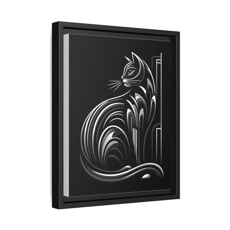 Unique and Eye-Catching: Black Cat Art Deco Wall Decor - Image 11