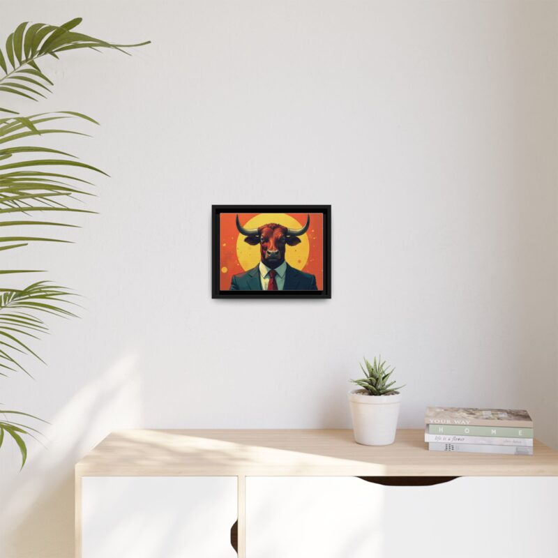 Matte Canvas, Framed Bullish Ambition - Image 8