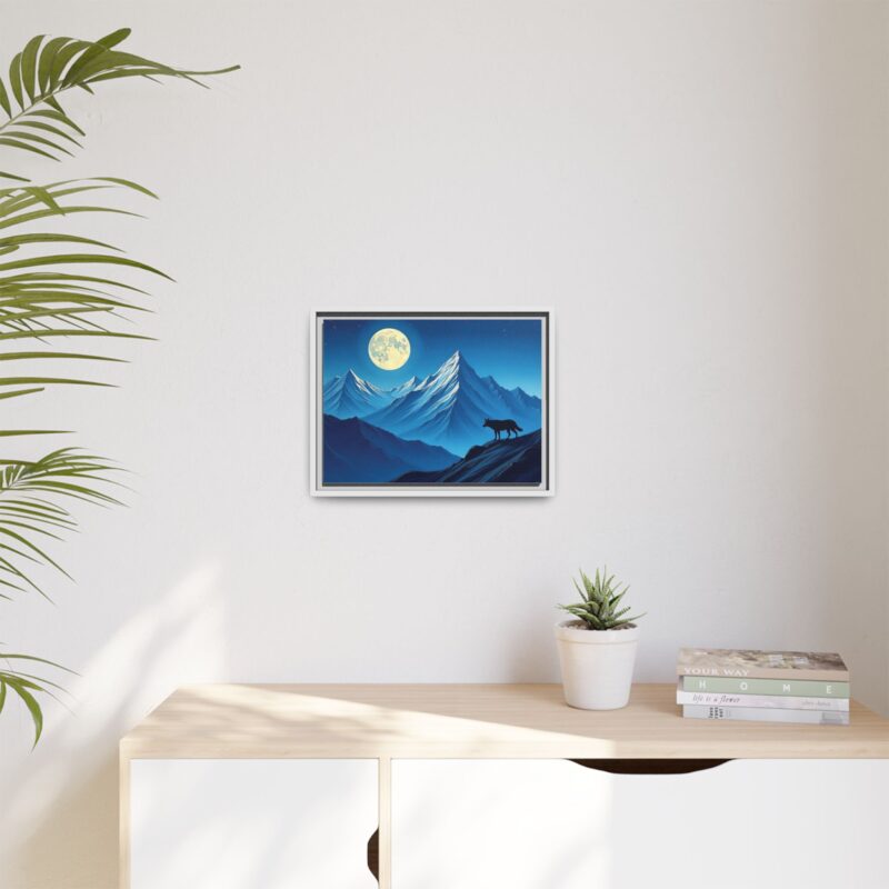 Canvas Wall Art: Moonlit Mountain Landscape - Image 64