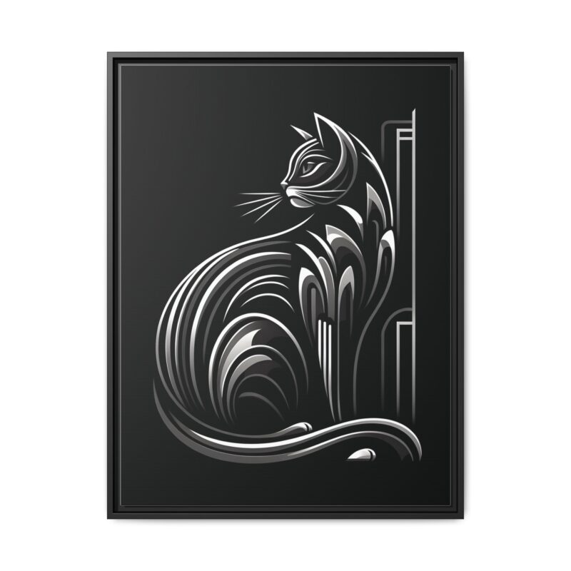 Unique and Eye-Catching: Black Cat Art Deco Wall Decor - Image 26
