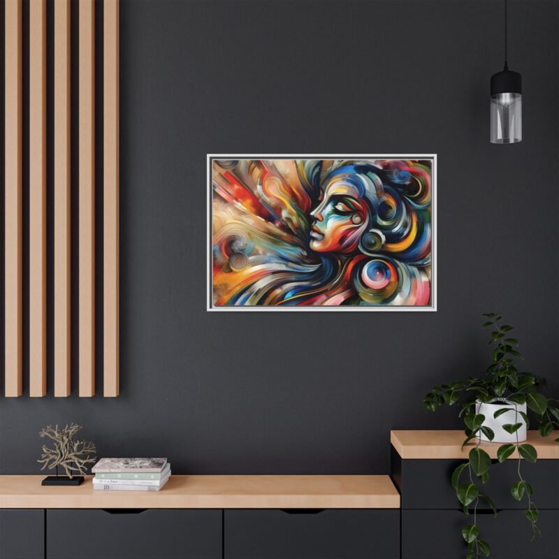Canvas Abstract Art of a Woman - Modern & Minimalist Wall Decor - Image 100