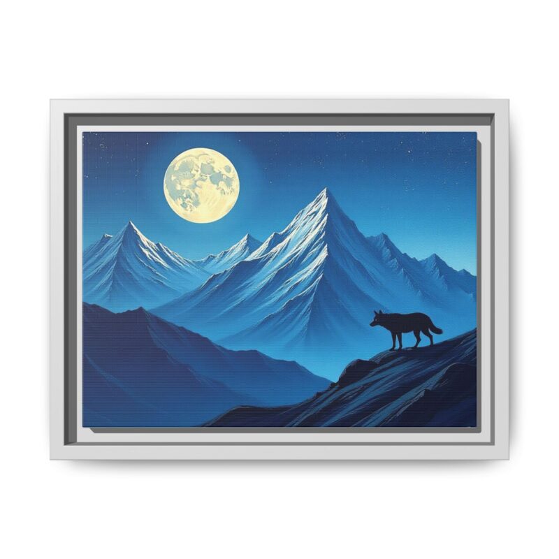 Canvas Wall Art: Moonlit Mountain Landscape - Image 46