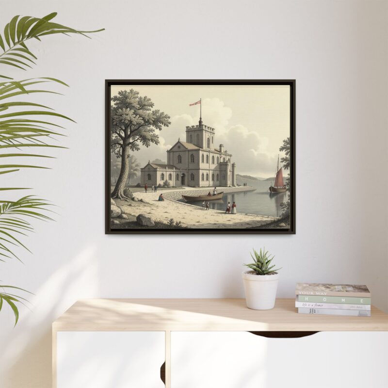 Framed Wall Art - 1820s in England Matte Canvas - Image 109