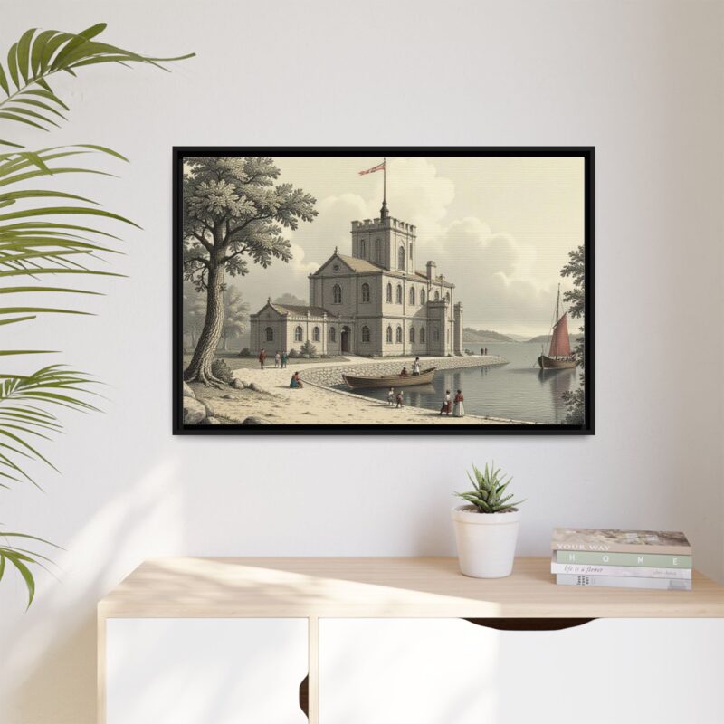 Framed Wall Art - 1820s in England Matte Canvas - Image 33