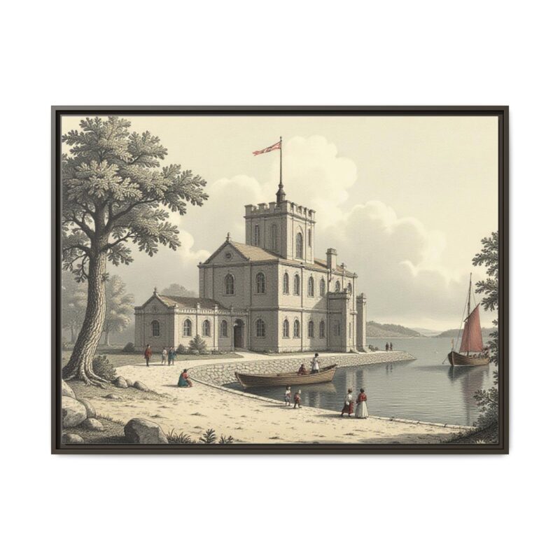 Framed Wall Art - 1820s in England Matte Canvas - Image 98