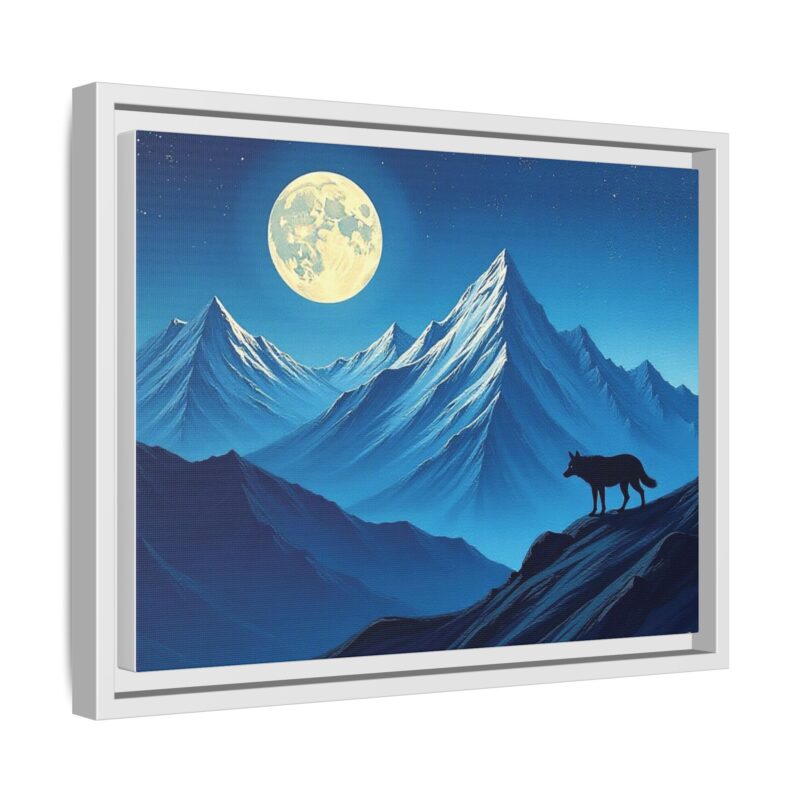 Canvas Wall Art: Moonlit Mountain Landscape - Image 63