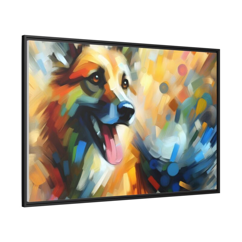 Abstract Dog Portrait Art - Unique Canvas for Pet Lovers - Image 3