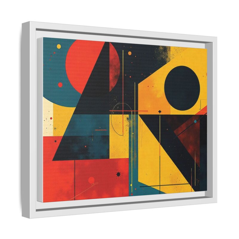 Matte Canvas, Framed Dynamic Geometry a striking abstract artwork - Image 55