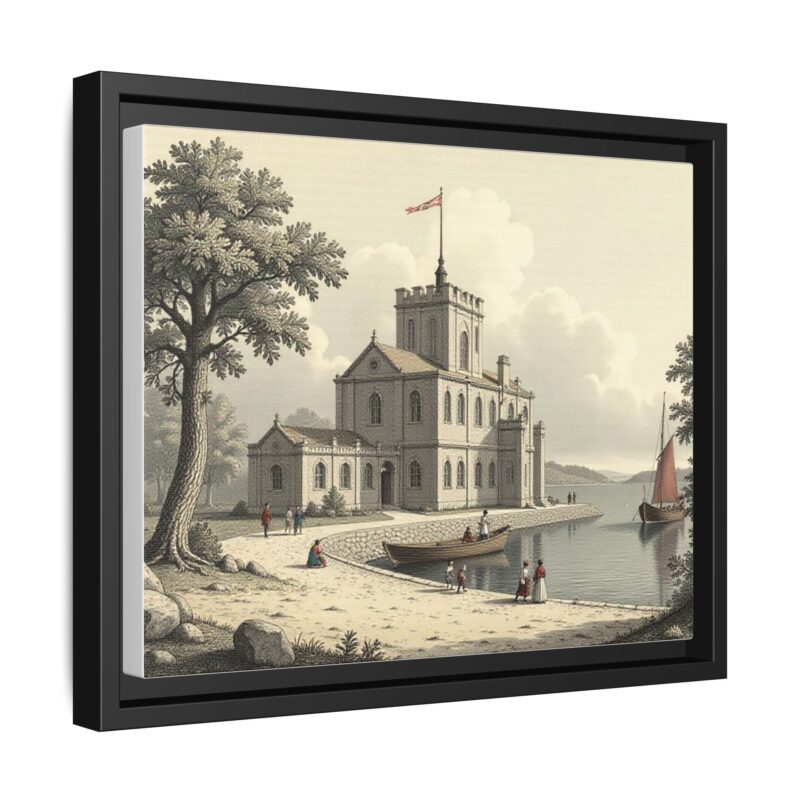 Framed Wall Art - 1820s in England Matte Canvas - Image 11