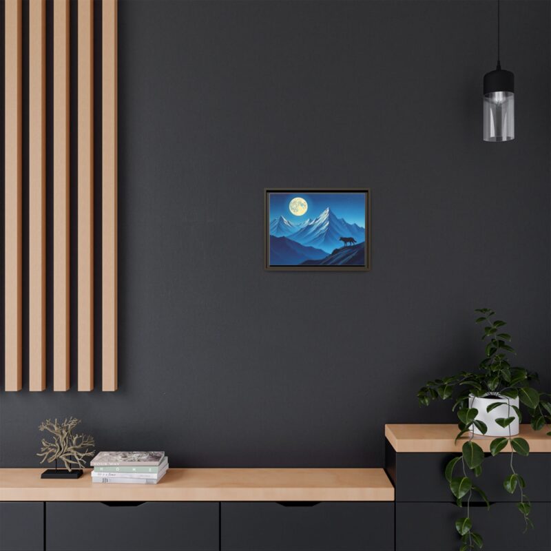 Canvas Wall Art: Moonlit Mountain Landscape - Image 57
