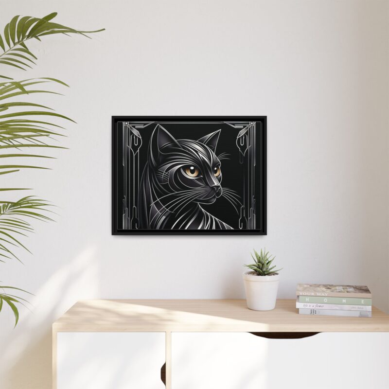 Glamorous Black Cat Art Deco Prints - Stylish and Dark Home Decor - Image 21