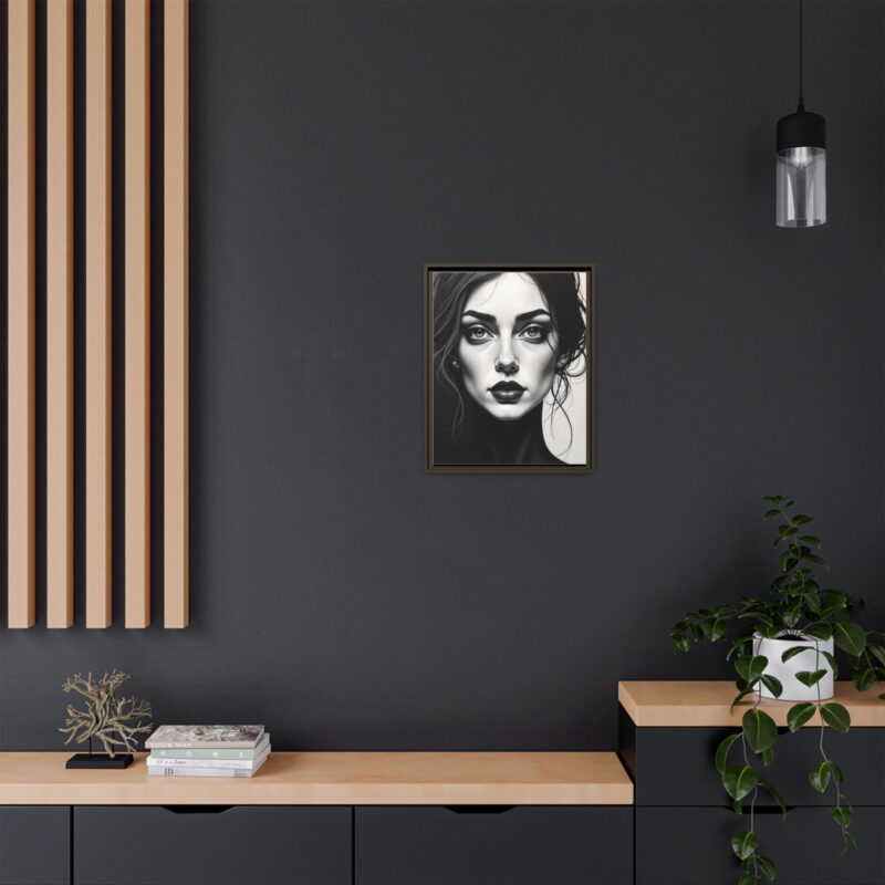 Canvas Wall Art - Abstract Woman's Face Portrait - Image 56