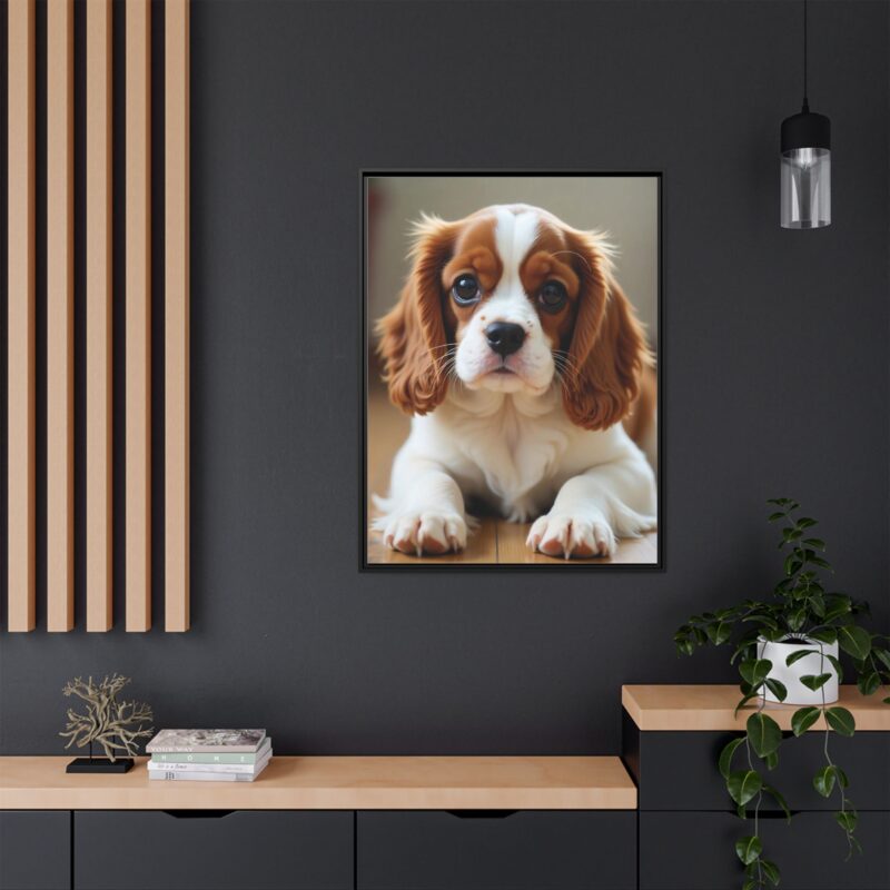 A beautifully detailed canvas print of a Cavalier King Charles Spaniel" - Image 37