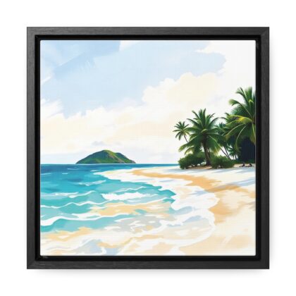 Canvas Wraps, Tropical Beach with Turquoise Waters