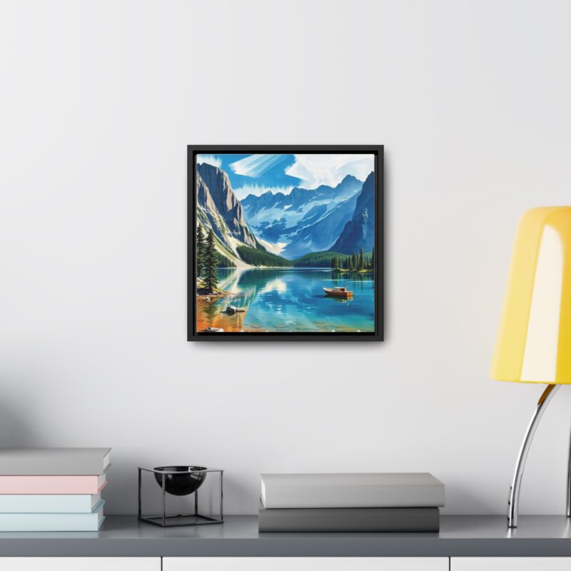 Canvas Wrap Mountain Lake Wall Art - Image 12