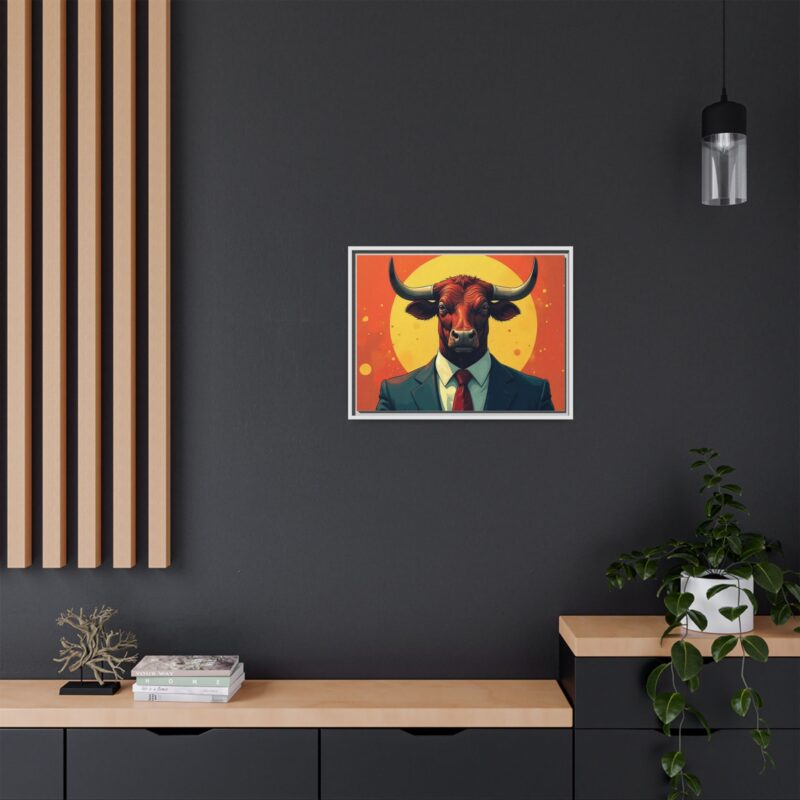 Matte Canvas, Framed Bullish Ambition - Image 65