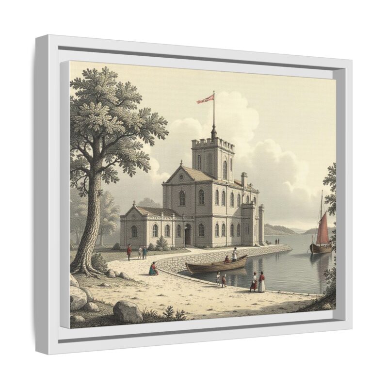 Framed Wall Art - 1820s in England Matte Canvas - Image 55