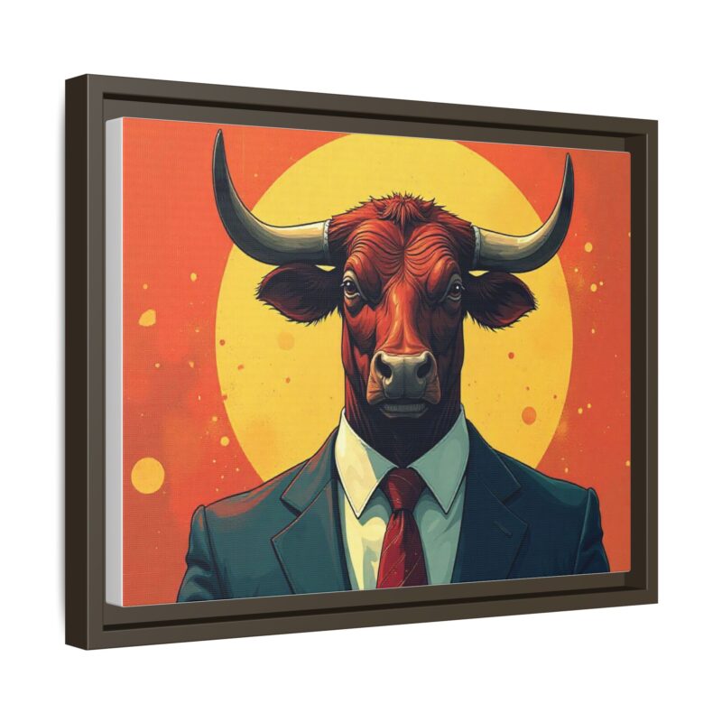 Matte Canvas, Framed Bullish Ambition - Image 55