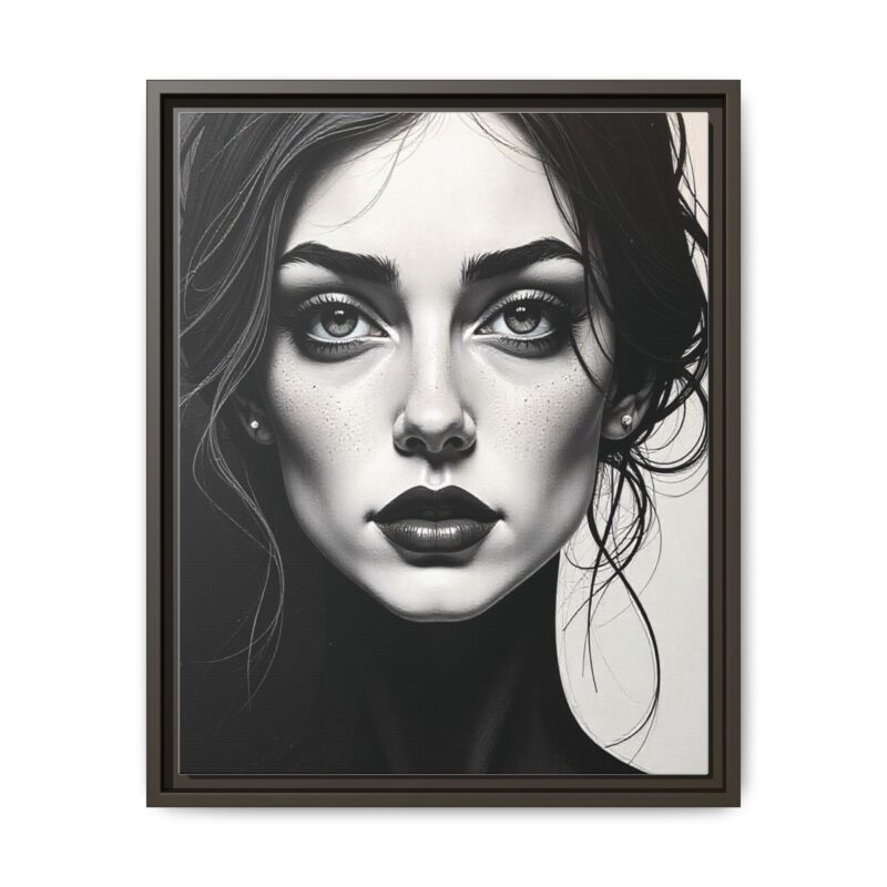 Canvas Wall Art - Abstract Woman's Face Portrait - Image 53