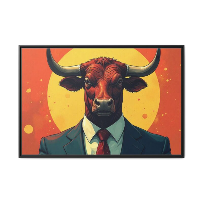Matte Canvas, Framed Bullish Ambition - Image 34