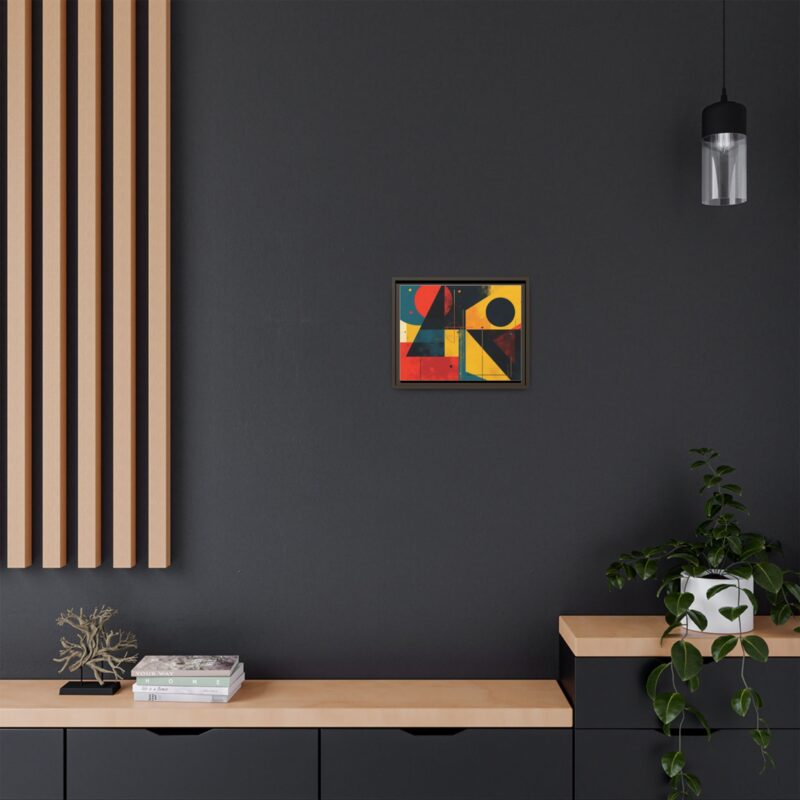 Matte Canvas, Framed Dynamic Geometry a striking abstract artwork - Image 49