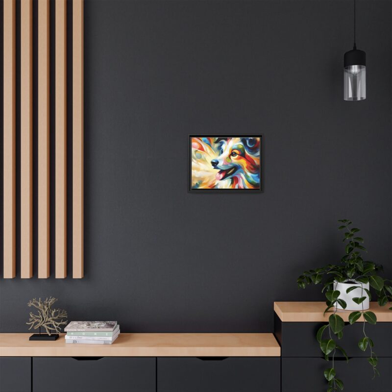 Matte Canvas, Framed Colorful Abstract Dog Canvas Art for Modern Wall Decor - Image 16