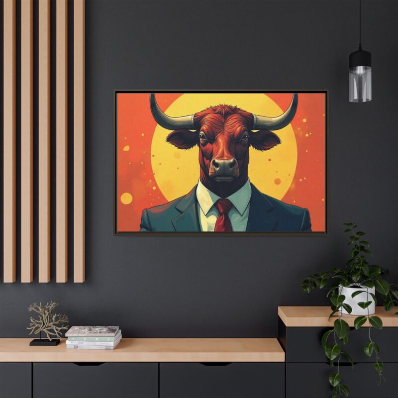 Matte Canvas, Framed Bullish Ambition - Image 101
