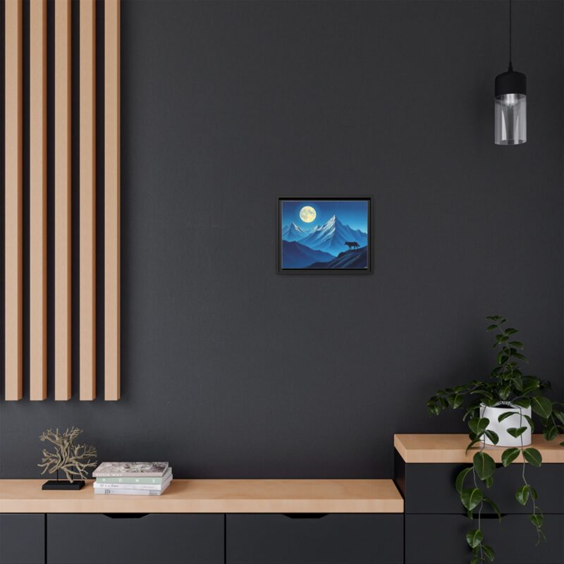 Canvas Wall Art: Moonlit Mountain Landscape - Image 9