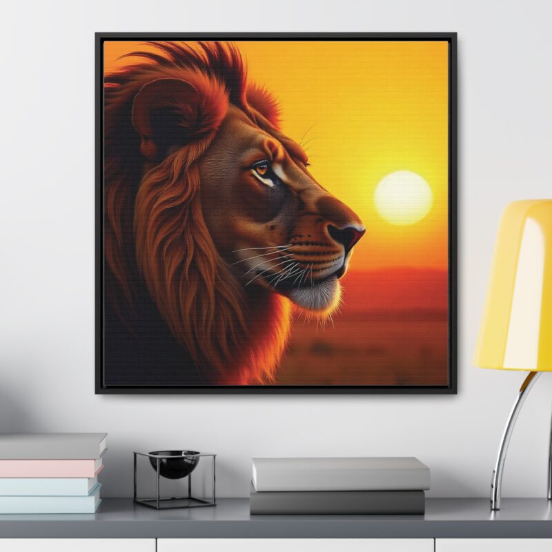 Canvas Wraps - Majestic Lion in Golden Sunset - Image 36