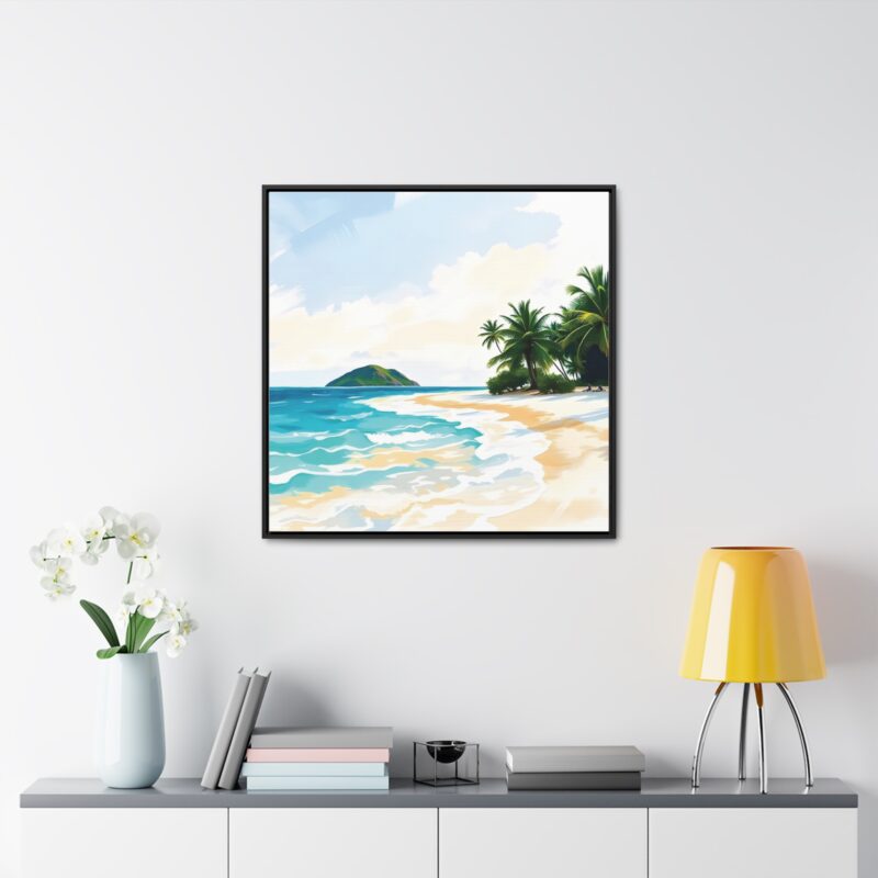 Canvas Wraps, Tropical Beach with Turquoise Waters - Image 52
