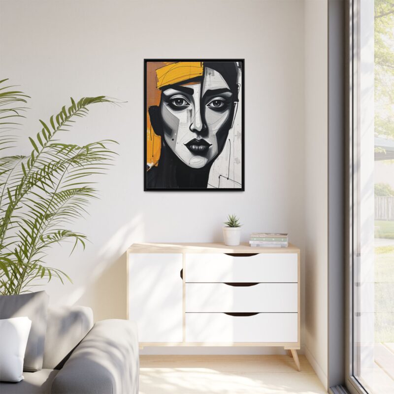Canvas Print - Abstract Cubist Woman Portrait - Image 4