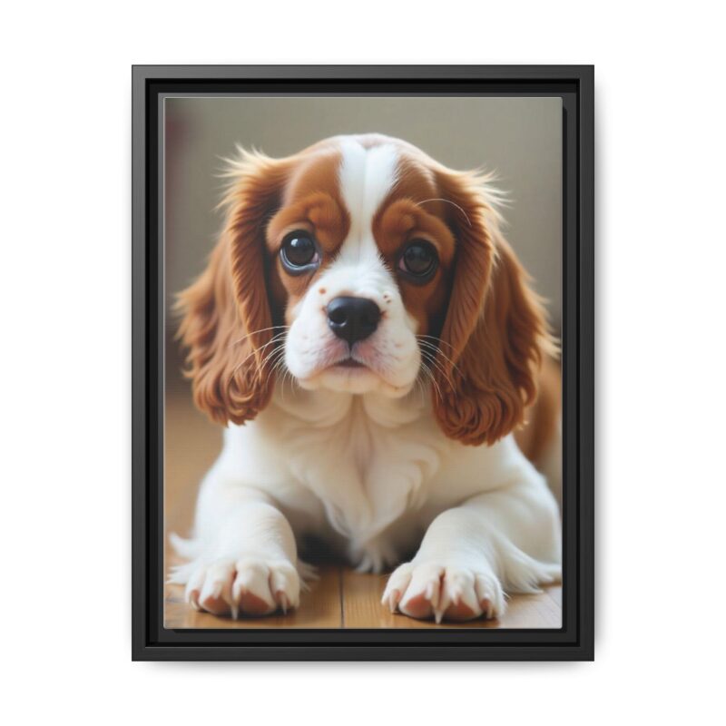 A beautifully detailed canvas print of a Cavalier King Charles Spaniel" - Image 14