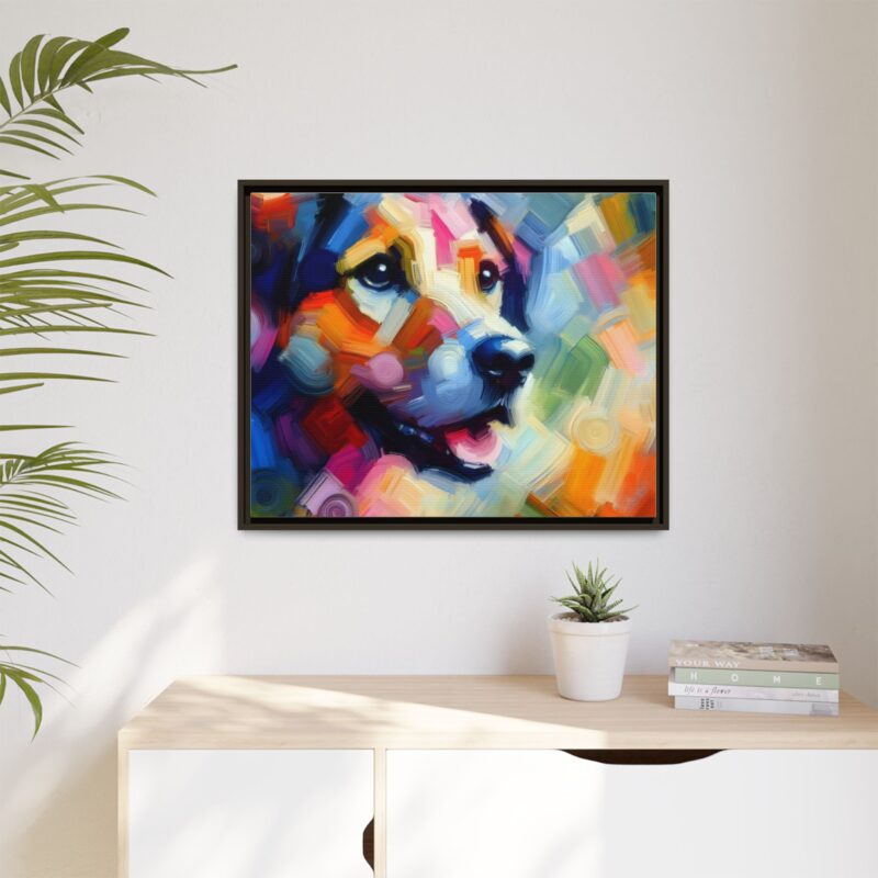 Contemporary Abstract Dog Painting - Vibrant Wall Art Deco - Image 52