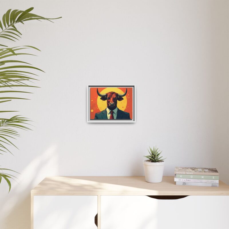 Matte Canvas, Framed Bullish Ambition - Image 44
