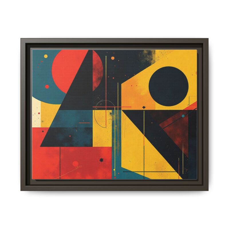Matte Canvas, Framed Dynamic Geometry a striking abstract artwork - Image 50