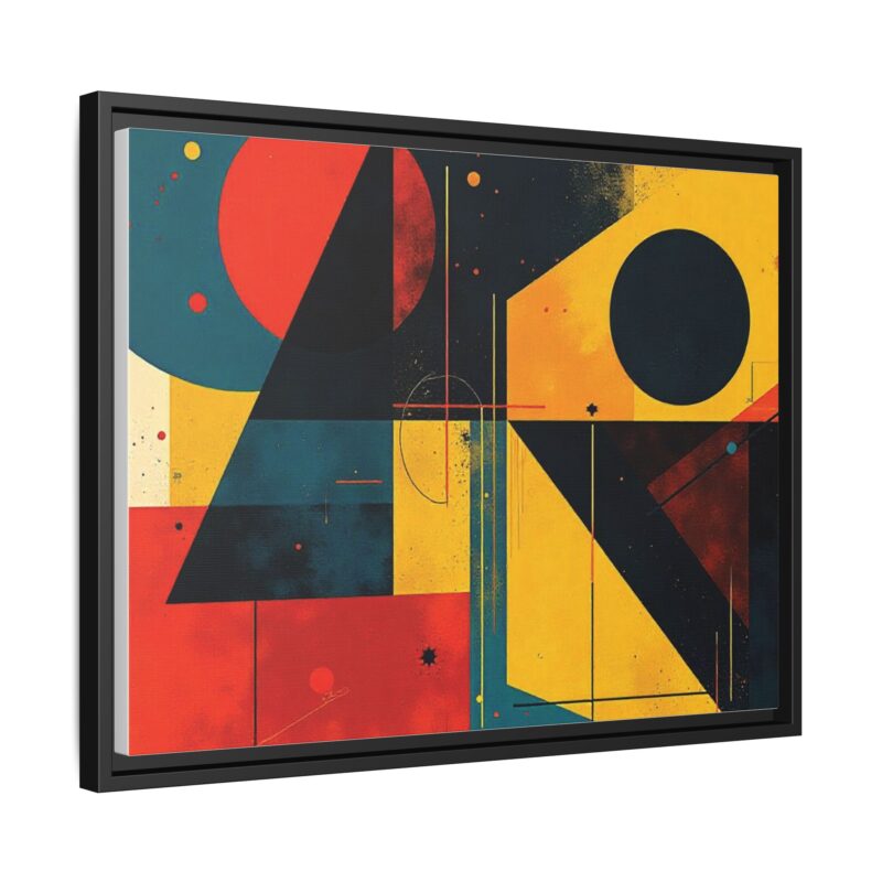 Matte Canvas, Framed Dynamic Geometry a striking abstract artwork - Image 23