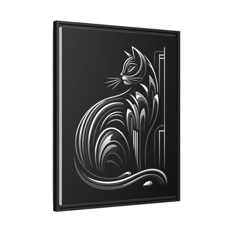 Unique and Eye-Catching: Black Cat Art Deco Wall Decor - Image 31