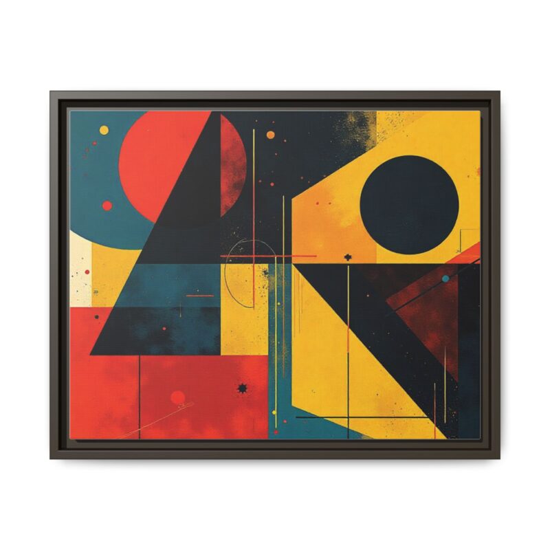 Matte Canvas, Framed Dynamic Geometry a striking abstract artwork - Image 66