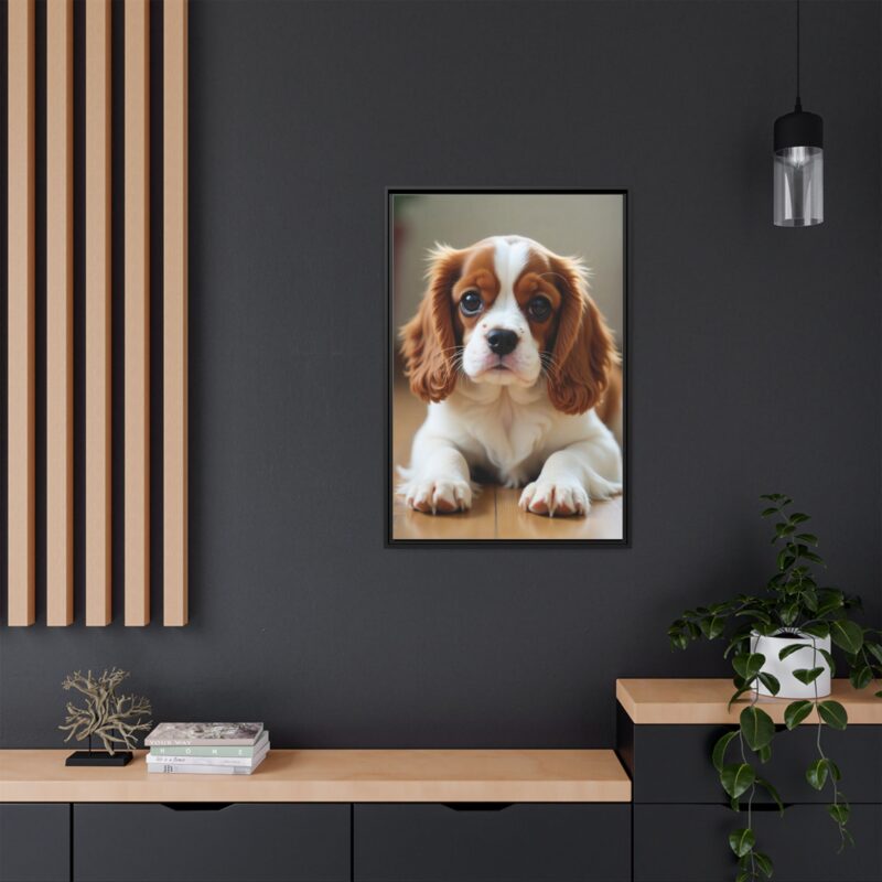 A beautifully detailed canvas print of a Cavalier King Charles Spaniel" - Image 33