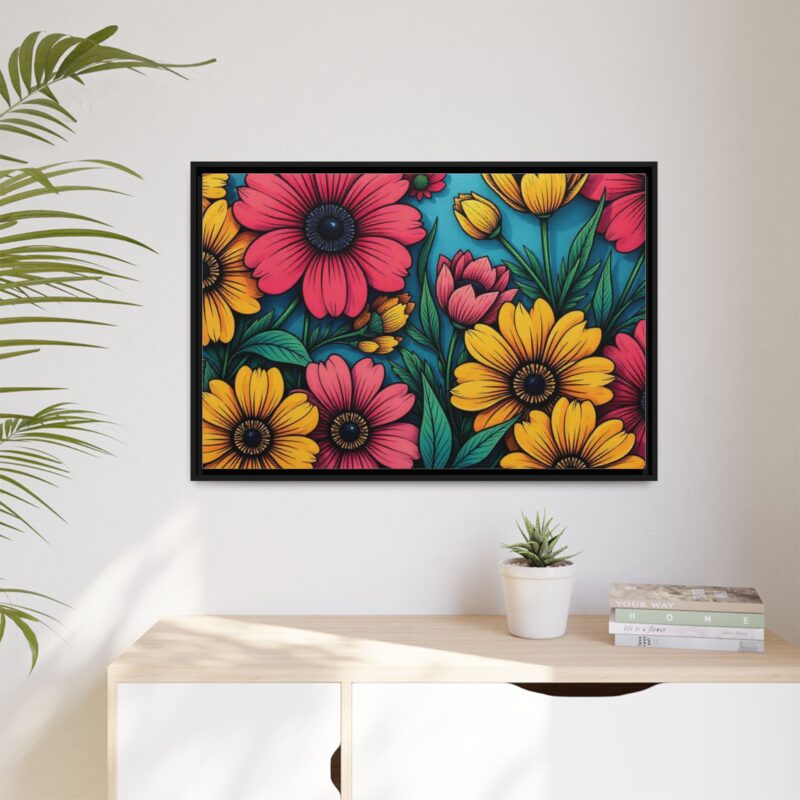 Matte Canvas, Framed Pop Garden - Image 36