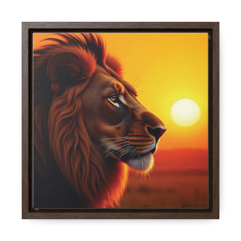 Canvas Wraps - Majestic Lion in Golden Sunset - Image 5