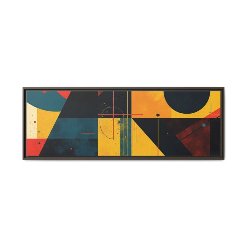 Matte Canvas, Framed Dynamic Geometry a striking abstract artwork - Image 138