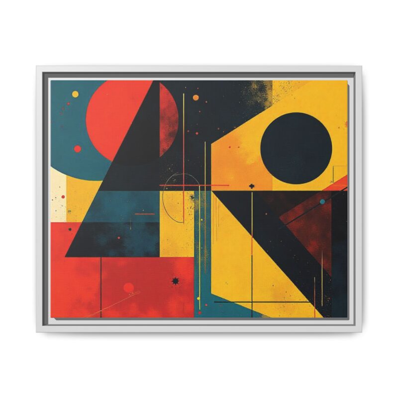 Matte Canvas, Framed Dynamic Geometry a striking abstract artwork - Image 70