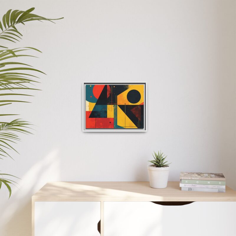 Matte Canvas, Framed Dynamic Geometry a striking abstract artwork - Image 64
