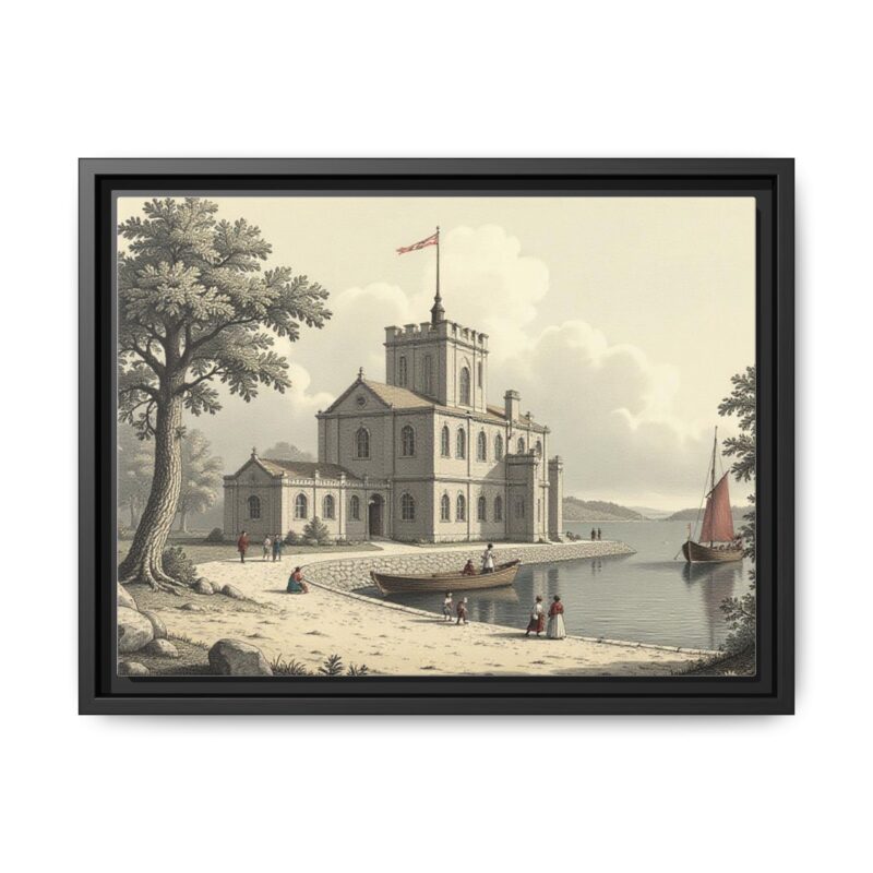 Framed Wall Art - 1820s in England Matte Canvas - Image 14