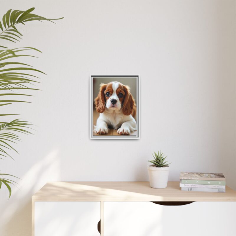 A beautifully detailed canvas print of a Cavalier King Charles Spaniel" - Image 64